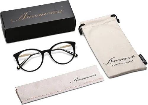 Vista 5 de AMOMOMA Round Reading Glasses for Women Readers AM6055