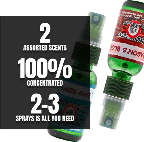 Vista 4 de Blunteffects Ambientador 100% concentrado – 1 onza a base de aceite para coche/hogar Spray – 2 botellas – (2 aromas surtidos)