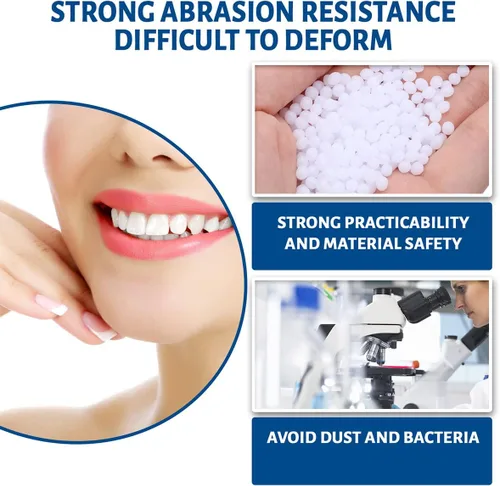 Vista 3 de Kit de reparación de dientes – 1.05 oz de repuesto de dientes con cuentas moldeables de ajuste térmico para la restauración temporal de dientes