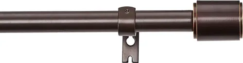 Vista 14 de Amazon Basics Barras de cortina dobles ajustables de 1 pulgada para ventanas, remates de tapón, 72 a 144 pulgadas, color negro