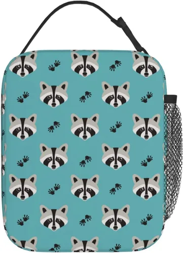 Vista 9 de Gianlaima Bolsa de almuerzo con diseño de camuflaje de camuflaje y bandera estadounidense, bolsa de almuerzo aislada portátil, reutilizable, bolsa