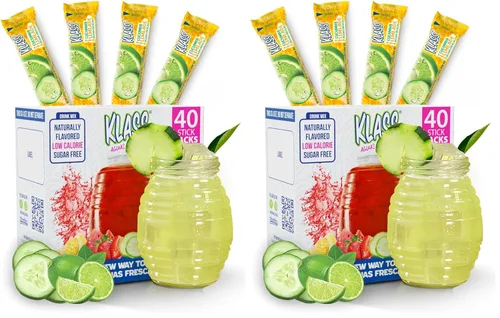 Vista 8 de Klass Aguas Frescas Paquete variado, 1 caja de lima de pepino, 1 caja de sandía de fresa, 1 caja de bayas de hibisco, 1 caja de piña mandarina