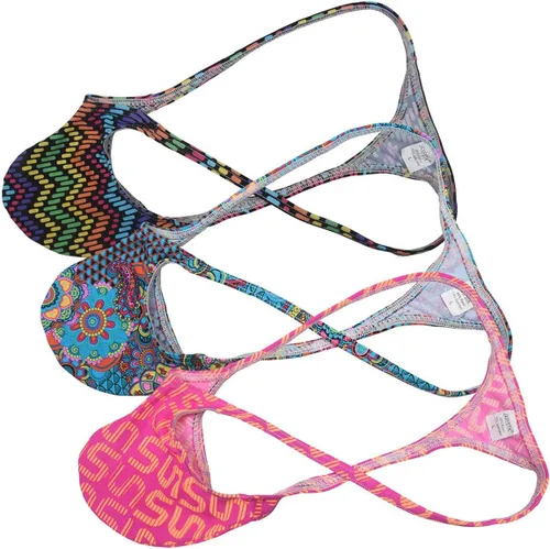 Vista 43 de Men Sexy Thong Contour Pouch G-String Underwear Minimal Coverage T-back Paquete de 3 Dsb