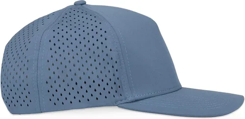 Vista 3 de Gilbert Performance Snapback Hat Gorra en blanco de 5 paneles para hombres y mujeres transpirable y ligera pico curvado