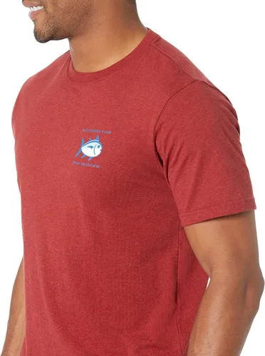 Vista 3 de Heathered Original Skipjack Camiseta Heather Rojo Mineral XL, Rojo mineral jaspeado, XL