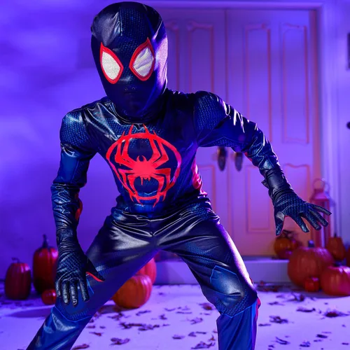 Vista 5 de Disfraz de Spider-Man de Miles Morales para niños