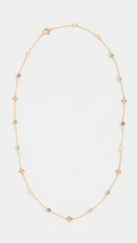 Vista 2 de Tory Burch Delicado collar de perlas Kira para mujer