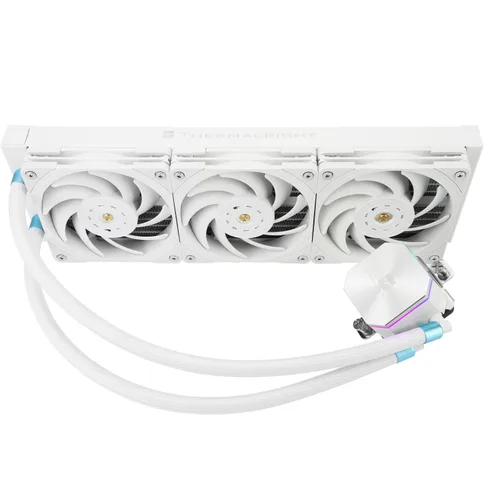 Vista 10 de Thermalright Frozen Edge 240 Enfriador de agua líquido blanco para CPU con ventilador PWM de 4.724 in, especificación de fila fría blanca de 240