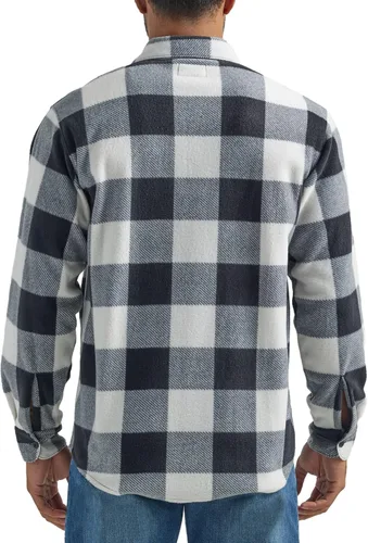 Vista 2 de Wrangler Authentics - Camisa de tela polar resistente de manga larga para hombre