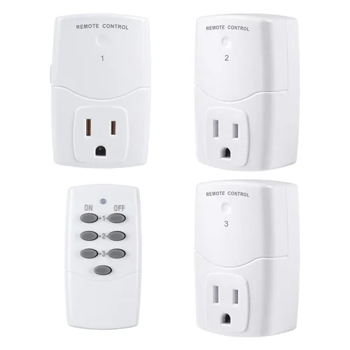 Vista 9 de Interruptor de toma de corriente con control remoto, BN-LINK interruptor remoto de luz inalámbrico - Magnético removible, no requiere cableado