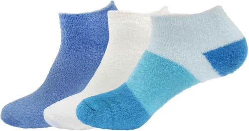 Vista 8 de BambooMN Calcetines de spa de nailon mullidos con infusión de aloe para mujer, color morado lavanda, 3 pares