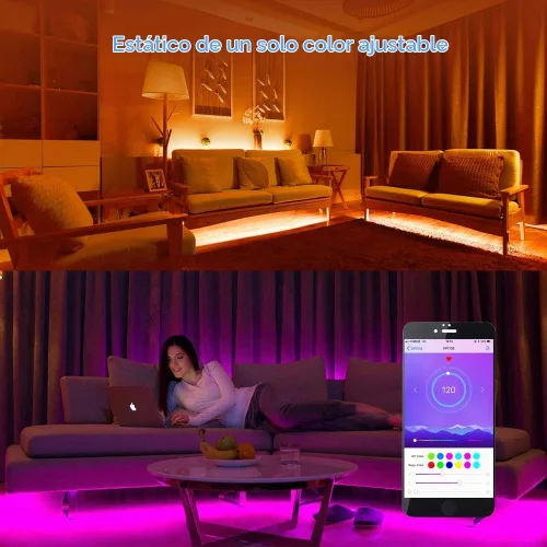 Vista 6 de ALITOVE WS2812B WS2811 direccionable LED Bluetooth controlador iOS Android App Control remoto inalámbrico DC 5V ~ 24V para SK6812 SK6812-RGBW WS2812