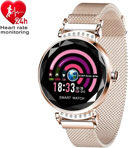 Vista 9 de H2 Reloj Inteligente Presión Arterial Monitor de Ritmo Cardíaco Deporte Impermeable Pulsera Nuevo Fitness Tracker