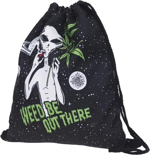 Vista 3 de Be Out There - Mochila deportiva con cordón de 420 hojas, Negro -, Viajar