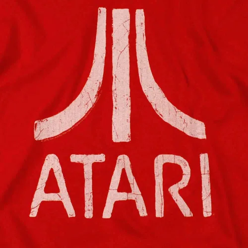 Vista 5 de Popfunk Clásico Atari Video Game Retro Logo Vintage Gaming Console T Shirt & Stickers