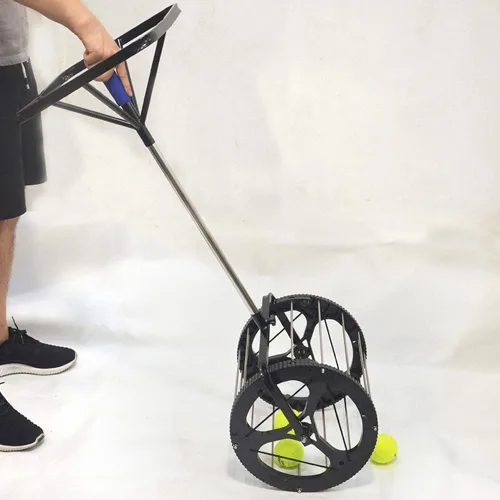Vista 8 de Xuthusman 55 Pelotas de tenis coleccionista automático 2 en 1 Rolling Ball Catcher automático de entrenamiento de pelota de tenis Picker Saver