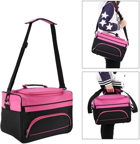 Vista 2 de Cosméticos profesionales belleza peluquería bolsa de peluquería multifuncional salón de maquillaje peluquería organizador de artículos de tocador