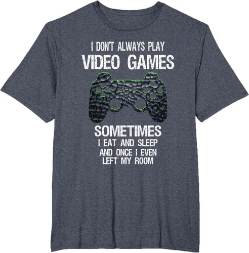 Vista 83 de Funny Gamer Video Games - Camiseta para niños y adolescentes, ajuste clásico, color negro, mezcla de algodón, Negro