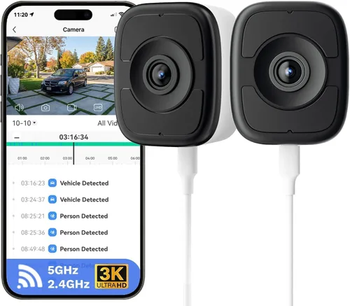 Vista 11 de LongPlus Cámara de la ventana de 5MP 3K para la seguridad casera, cámara