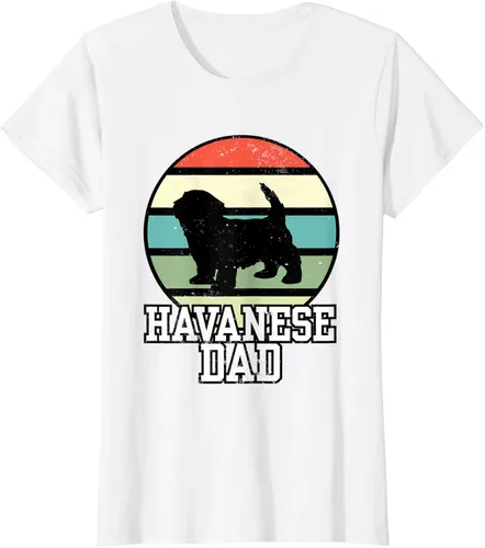 Vista 19 de Camiseta Havanese Dad I Retro Havanese