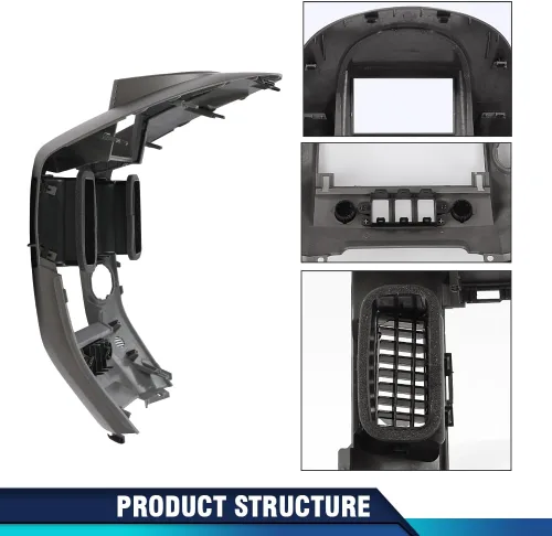 Vista 7 de PIT66 Panel de instrumentos de consola central para tablero de instrumentos, bisel compatible con Nissan Titan SE y XE 2004-2006, Armada SE