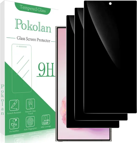 Vista 16 de Pokolan Protector de pantalla para Samsung Galaxy S23 5G Película de vidrio Transparente