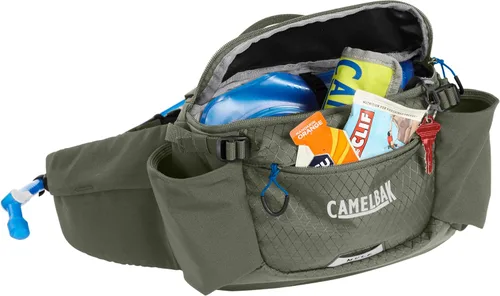 Vista 6 de CamelBak M.U.L.E. - Cangurera de hidratación con depósito lumbar de 50 onzas, transporte estable y almacenamiento inteligente para bicicleta