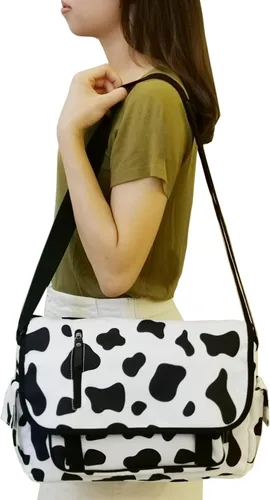 Vista 4 de Vanlison Bolso de mensajero de anime, bolso de hombro, bolso de mano Bolsa de libro