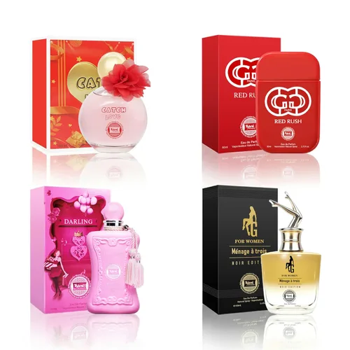 Vista 24 de Hybrid & Company Mujer 4 unids Black Opinion La Vie En Rose Paris Para Su Primavera Floración Perfume Natural Spray Fresco Fragancia