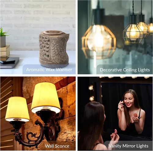 Vista 5 de Simba Lighting Calentador de cera aromática G30 bombilla redonda 25W E12