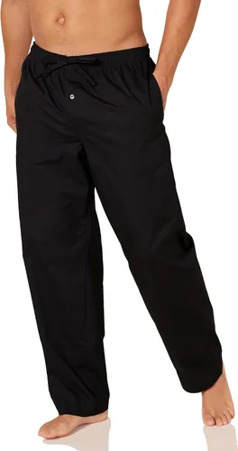 Vista 23 de Amazon Essentials Pantalón de pijama tejido de corte recto con bolsillos para hombre Tartán mezcla de óxido burdeos