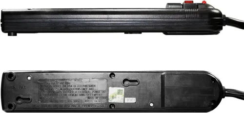 Vista 6 de Weltron - Protector contra sobretensiones de 3 pies (WSP-600PLF-3BK)