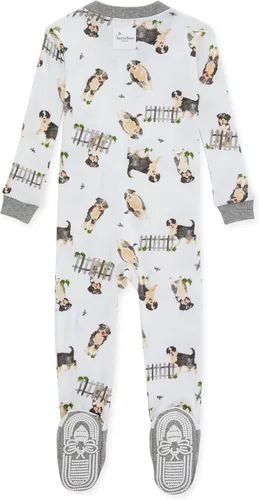 Vista 2 de Burt's Bees Baby Baby Boys' Pajamas, Zip-Front Non-Slip Unisex Footed Sleeper Pjs, Organic Cotton