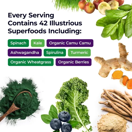 Vista 7 de Paradise Herbs Paquete antioxidante Maqui Berry + ORAC Energy Greens
