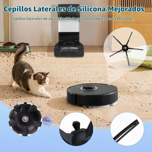 Vista 5 de 18 piezas de kit de accesorios Q7 de repuesto compatibles con aspiradora robot Roborock Q7 / Q7+ / Q7 Max / Q7 Max+, 2 cepillos principales, 4 Kit