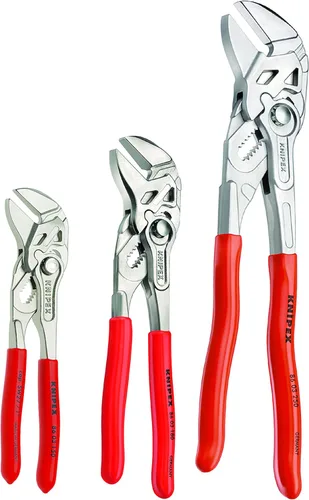 Vista 2 de KNIPEX Herramientas - Juego de llaves de alicates de 3 piezas + alicates de cocodrilo