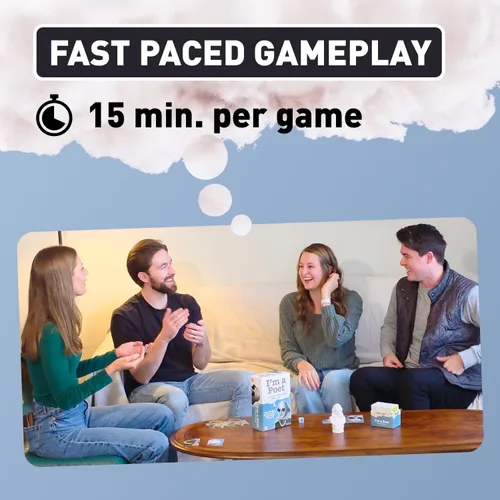 Vista 4 de I'm a Poet Rhyming Riddle Game - Divertido juego de cartas de palabras y adivinanzas para adolescentes y adultos, noche de juegos familiares y juego