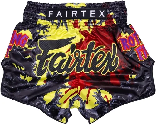Vista 44 de Fairtex Pantalones cortos de boxeo Muay Thai de corte delgado "Kabuki