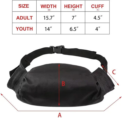Vista 2 de Calentadores de manos de jugador de fútbol, orejeras de nailon recargables con correa de cintura, ideales para QB, RB, receptores, entrenadores