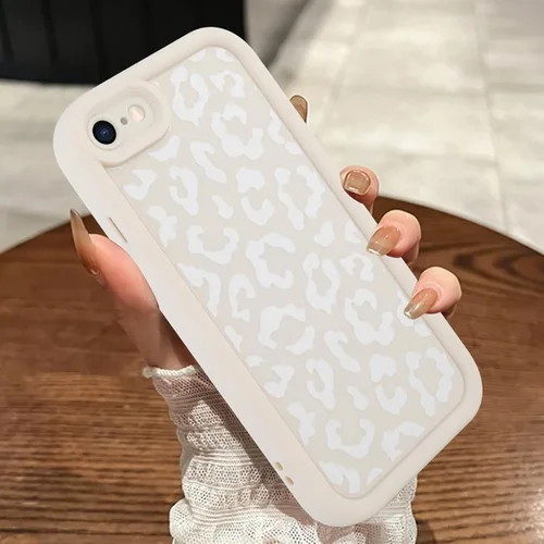 Vista 149 de MOWIME Funda compatible con iPhone 7/8/SE 2020, estampado de guepardo, a prueba de golpes, funda protectora de TPU suave para mujeres y niñas, funda