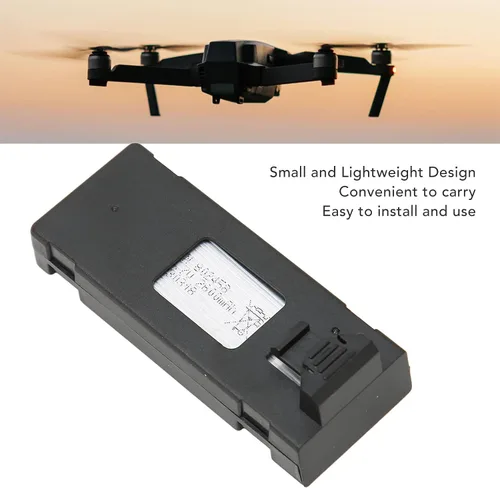 Vista 2 de Batería de dron a control remoto, 3.7 V 2600 mAh batería UAV de alta capacidad, batería de repuesto estable para E88 E88PRO E88MAX E525 E99 E99PRO