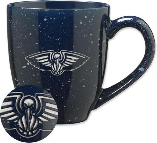 Vista 58 de Rico Industries NBA 16 oz Team Color Laser Engraved Speckled Ceramic Coffee Mug 3-Color del