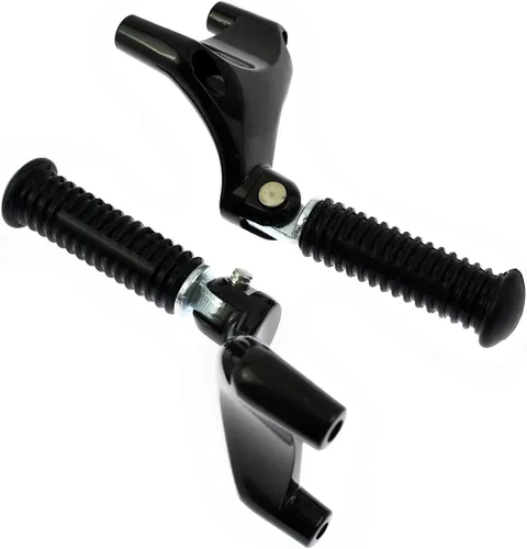 Vista 2 de Estriberas traseras para pasajero de motocicleta reposapiés con soporte compatibles con Harley Sportster XL883 XL1200 2004-2013