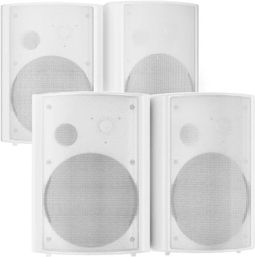 Vista 8 de STUDIOFINIX Altavoces Bluetooth para Exteriores de 800W 6.5 Pulgadas Impermeables Cableados con Amplificador Multifuncional Montaje en Pared Sistema