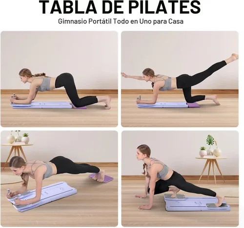 Vista 5 de Pilates Reformer Board Set - 2026 Foldable 8-in-1 Pilates Machine for Full Body Workouts, Ab Core Trainer with Resistance Bands, Portable Home