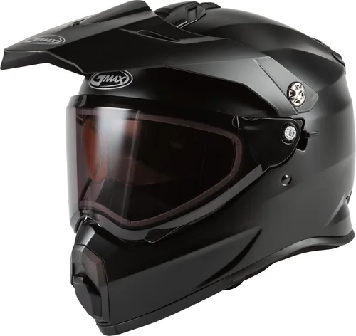 Vista 2 de GMAX AT-21S - Casco integral sólido de cara completa, aprobado por DOT para adultos y jóvenes (negro mate, 2X)