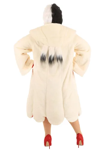 Vista 6 de Disfraz de Abrigo de Cruella De Vil para Mujer Talla Plus de 101 Dálmatas de Disney Multicolor