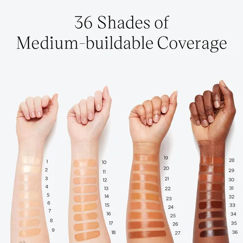 Vista 7 de Saie Glowy Super Skin Tint Base Líquida - Base Sin Peso + Luminosa con Cobertura Media Ligera - Maquillaje Facial Hidratante + Suero para el Cuidado