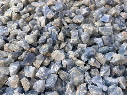 Vista 6 de Calcita al por mayor piedras naturales ásperas pequeñas, cristales crudos de calcita (calcita azul, 0.25 libras)