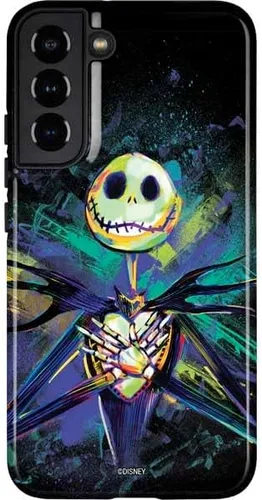 Vista 8 de Skinit Pro Phone Case Compatible with Galaxy S22 Plus - Officially Licensed Disney The Nightmare Before Christmas Jack on Spiral Hill Art Design